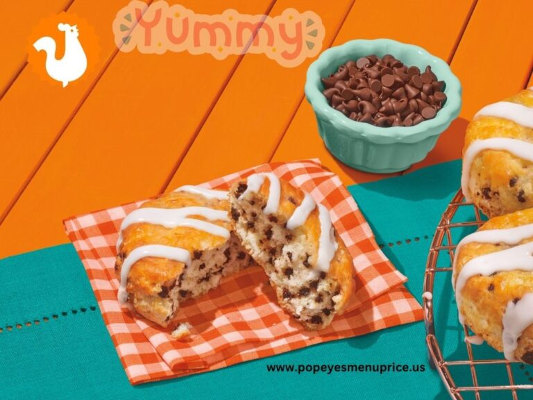 Delicious Popeyes Chocolate Chip Biscuits with Icing - Yummy.