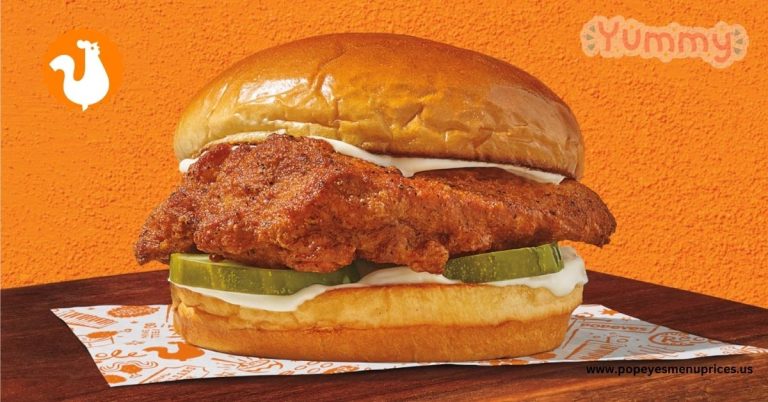 Popeyes Sandwich Menu