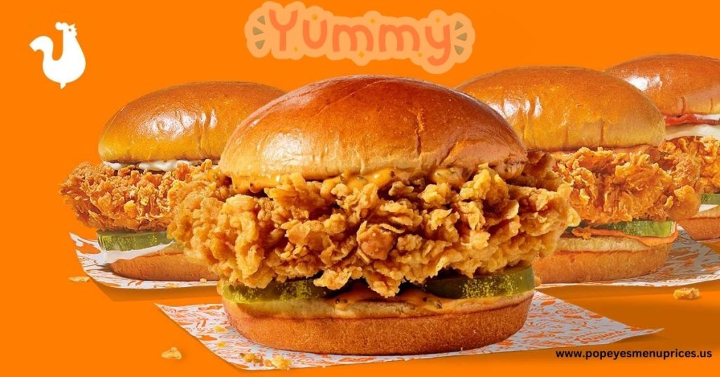 Popeyes Spicay Chicken Sandwich Menu