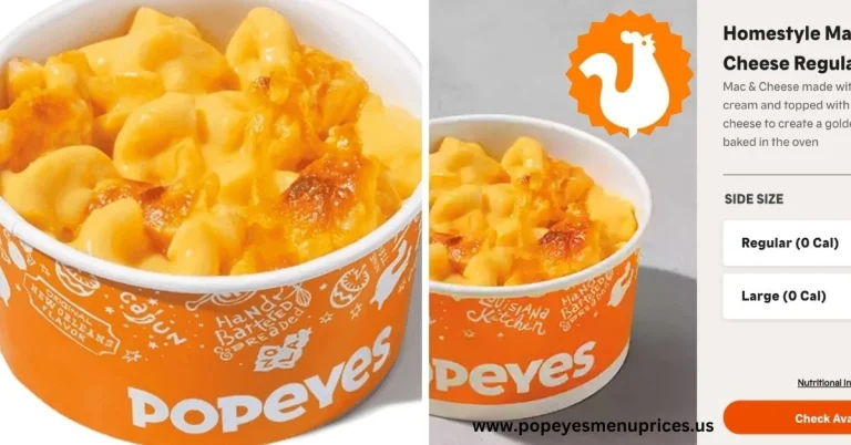 Popeyes mac and cheese