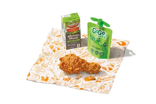 Popeyes Kids Meal: 1Pc Leg Kid's Meal