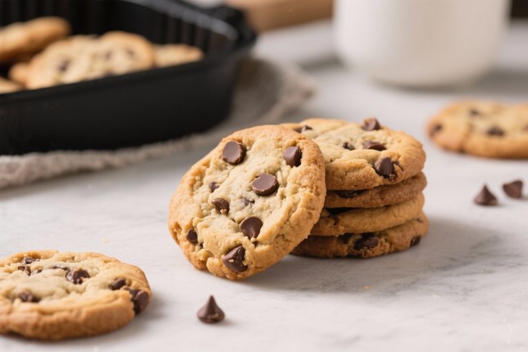 Easy Air Fryer Chocolate Chip Cookies – Quick, Warm, and Gooey