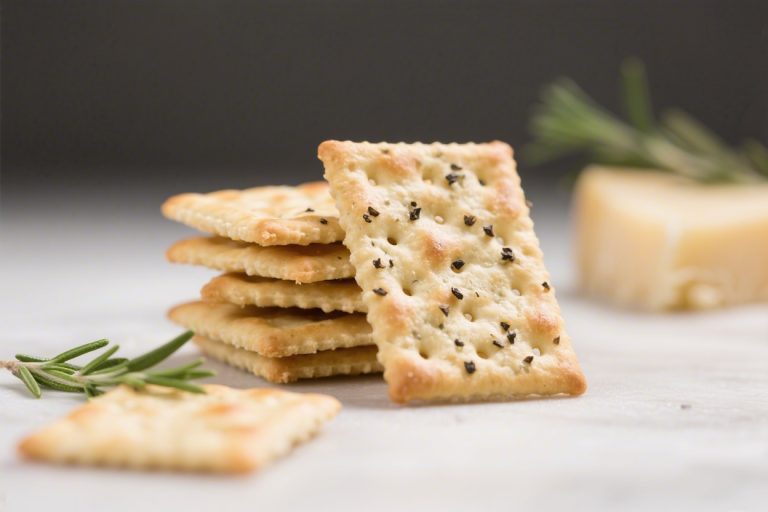 Asiago Black Pepper Crackers – Crisp, Savory, And Perfect For Snacking