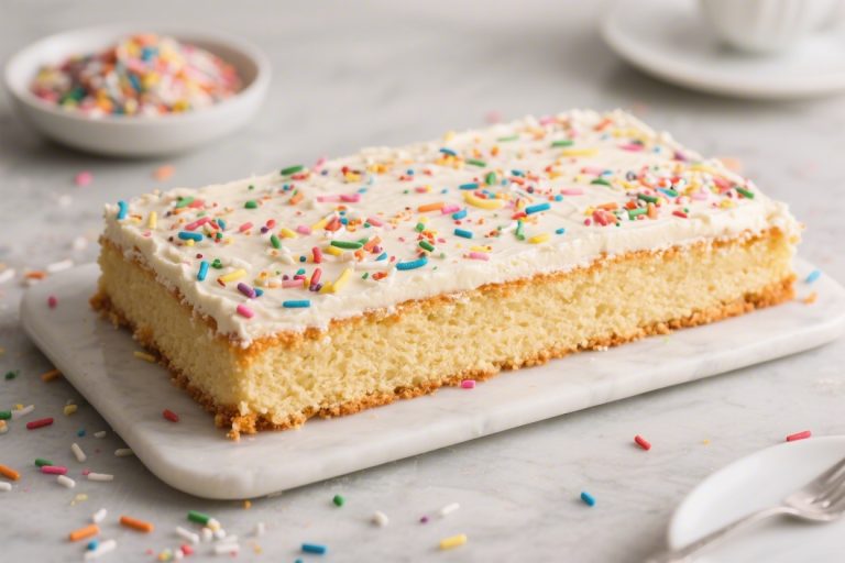 Confetti Sheet Cake – A Bright, Happy Cake for Any Celebration